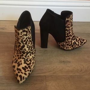 AldoCheetahBrushedFabricPatentLeatherShoes7.5